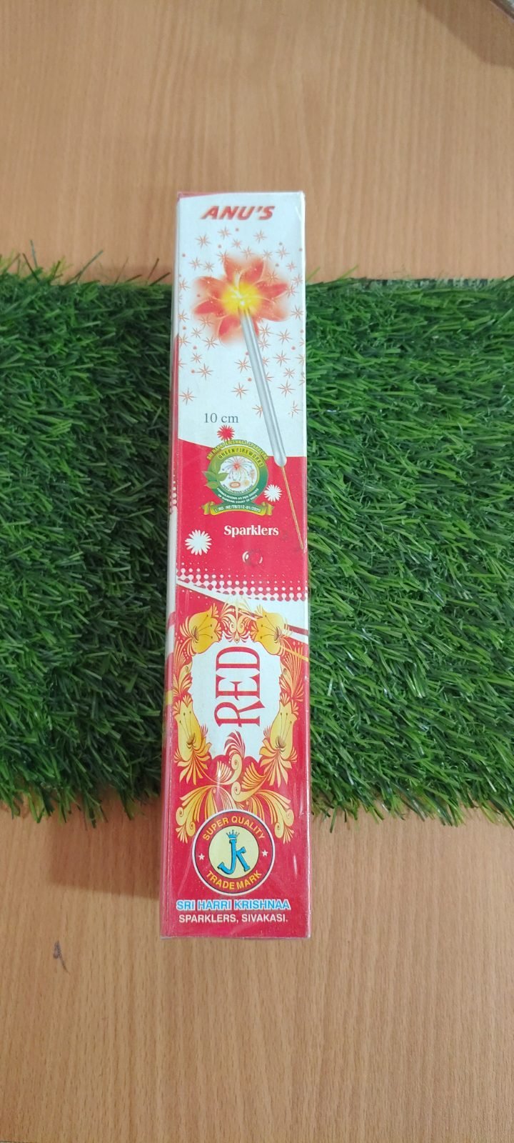 10 cm RED SPARKLERS